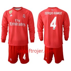 Real Madrid Fodboldtrøjer Sergio Ramos 4 Børn 3. sæt 2018/19 Langærmet